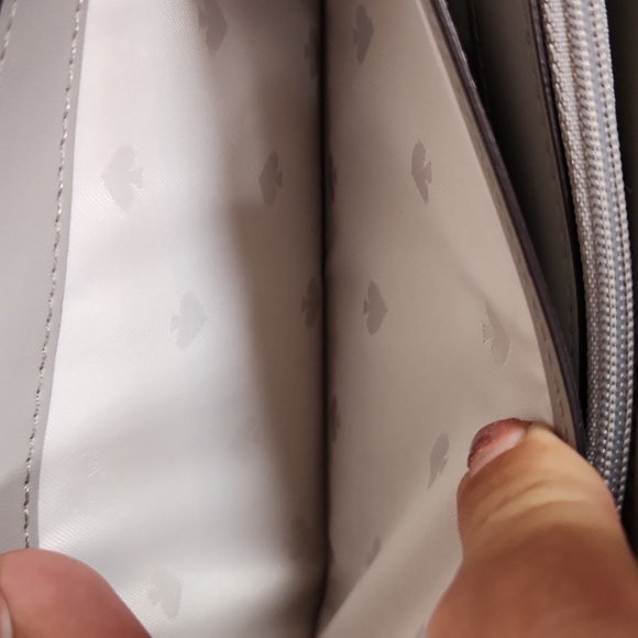 Kate Spade Gray Leather Zip Around Wallet - Picture 10 of 10